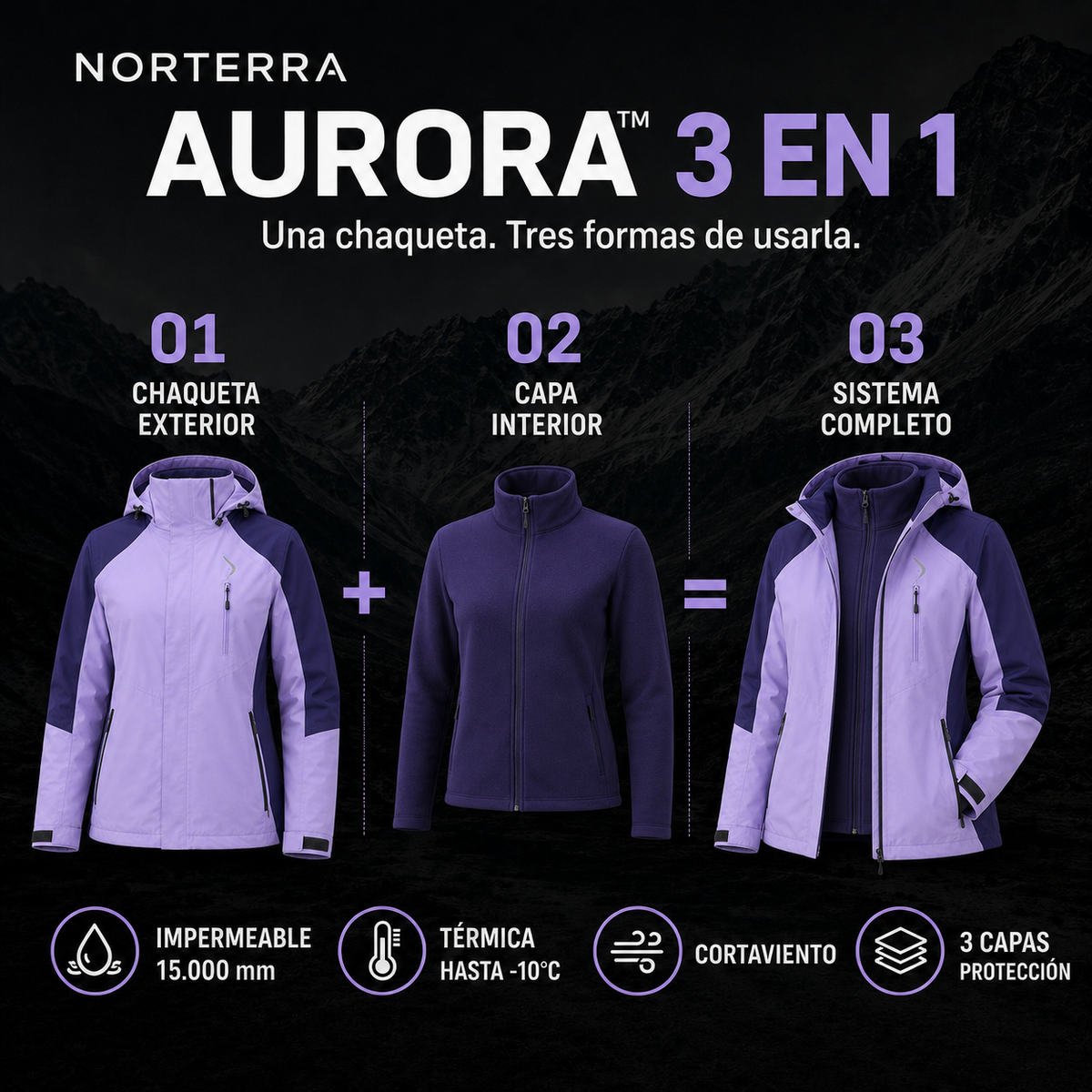 Parka Aurora™ Mujer | Temporada Invierno 2026