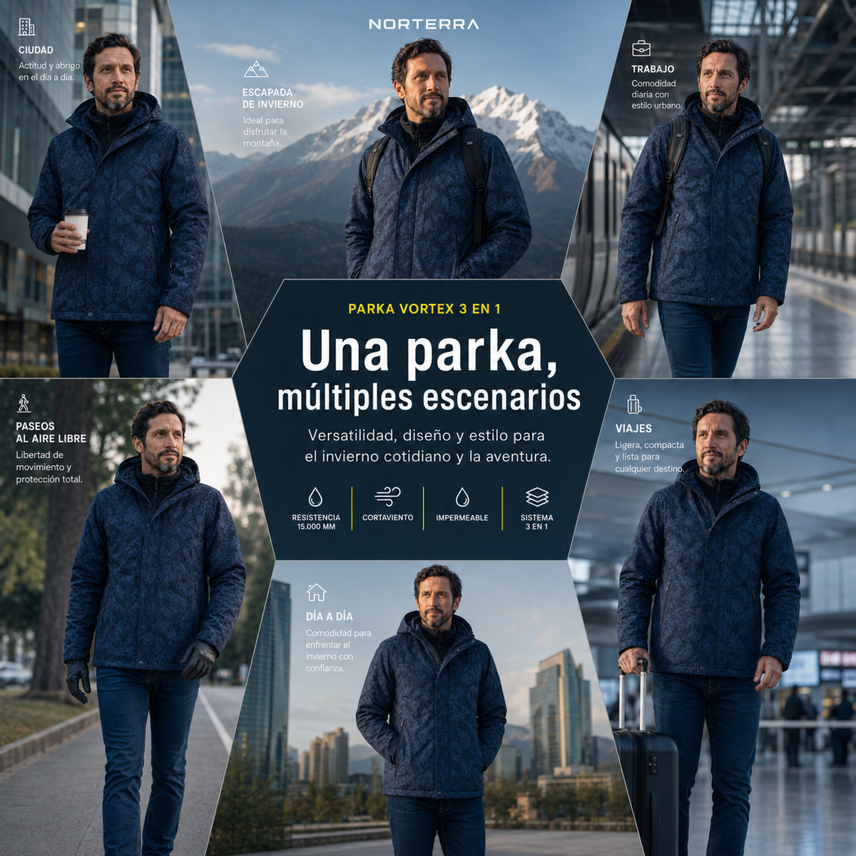 Parka Vortex™ Hombre | Temporada Invierno 2026