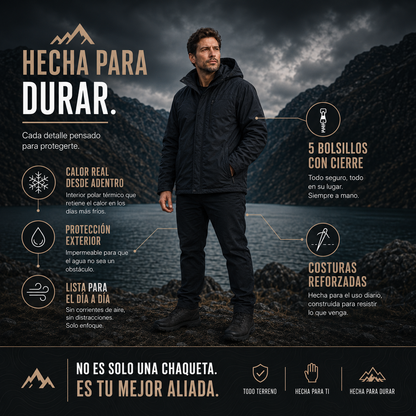 Vortex-Chaqueta Impermeable 3 en 1 Hombre