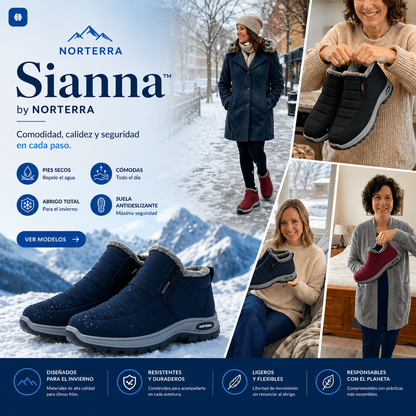 Sianna™ | Botines  Impermeables y Térmicas Acolchados