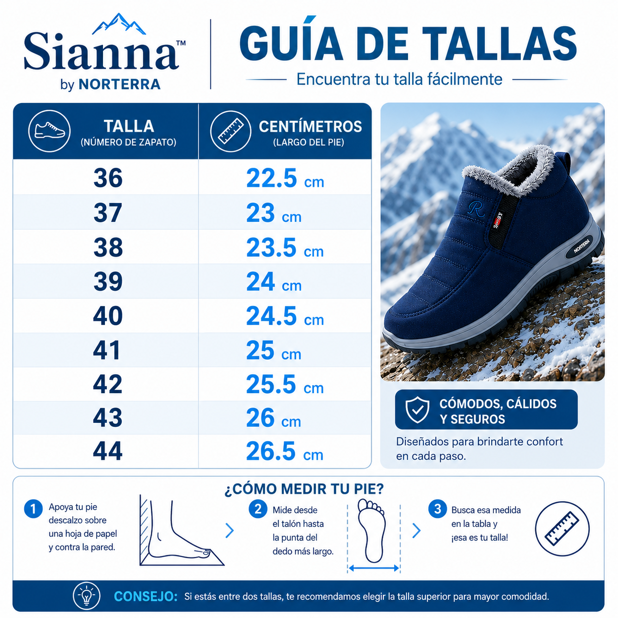Sianna™ | Botines  Impermeables y Térmicas Acolchados