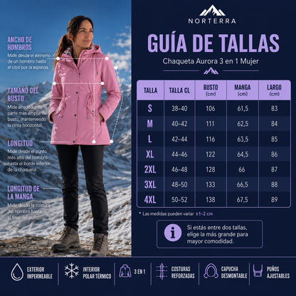 Boreal™ | Chaqueta Outdoor Impermeable 3 en 1 para mujer