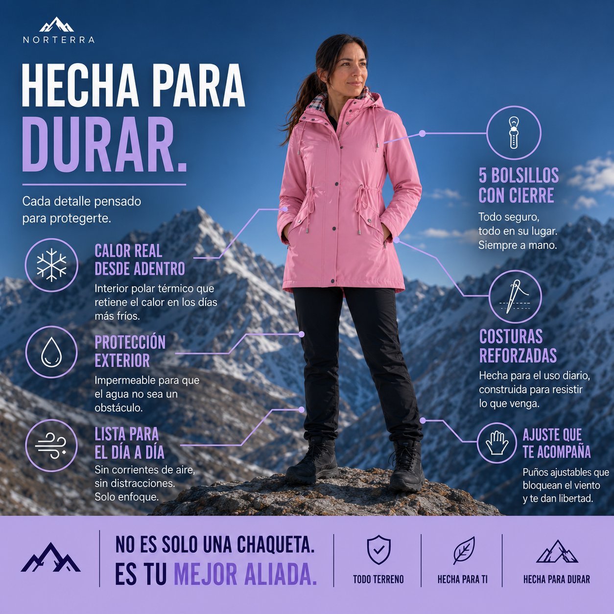Boreal™ | Chaqueta Outdoor Impermeable 3 en 1 para mujer