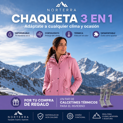 Boreal™ | Chaqueta Outdoor Impermeable 3 en 1 para mujer