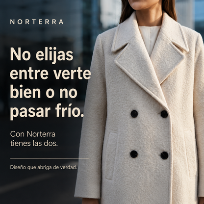 Winter Marfil-Abrigo Elegante Que Combina Con Todo