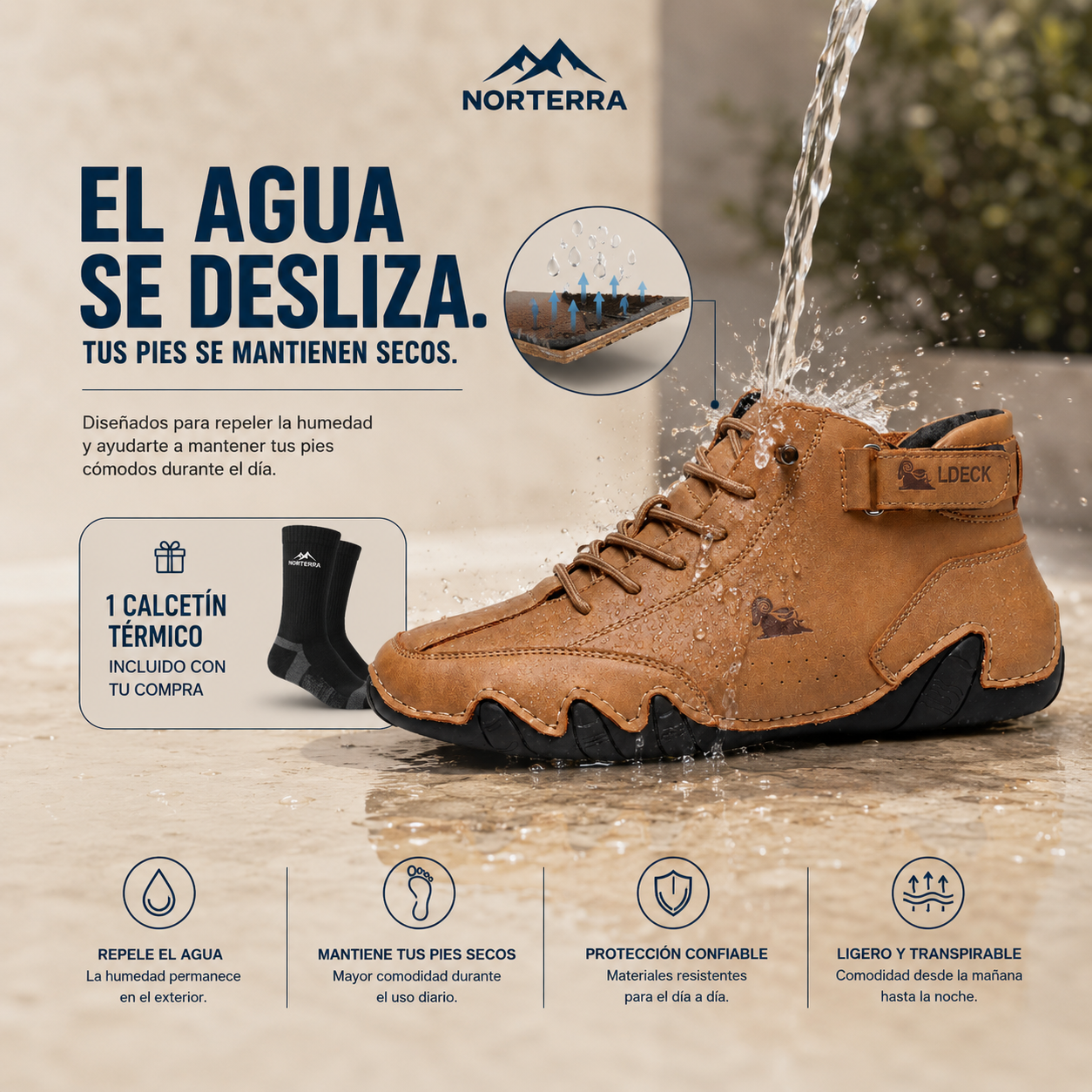 TerraStep™ | Calzado Ortopédico Impermeable y Transpirable
