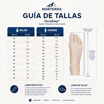 TerraStep™ | Calzado Ortopédico Impermeable y Transpirable