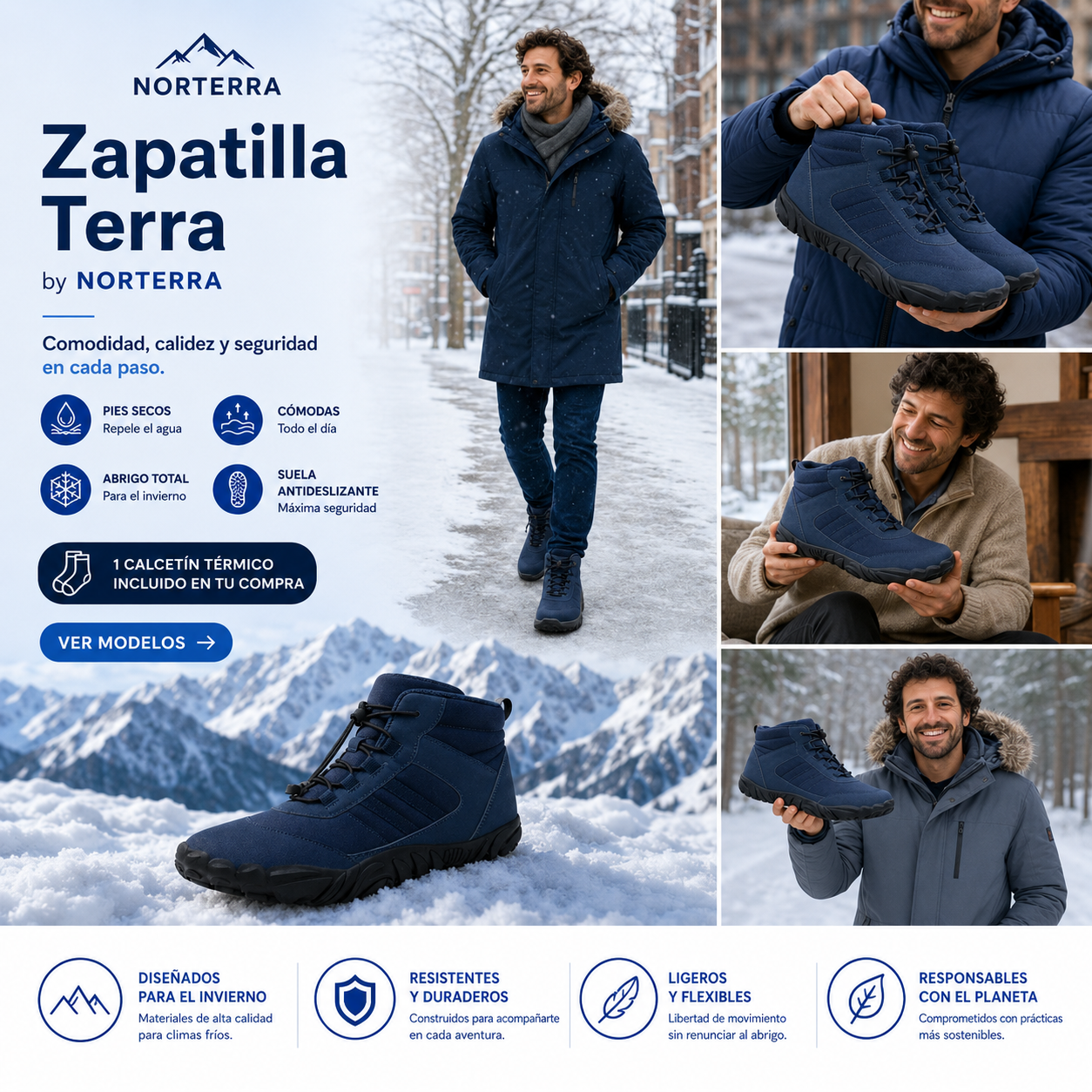 Terra™ | Zapatillas Unisex Impermeables y Térmicas