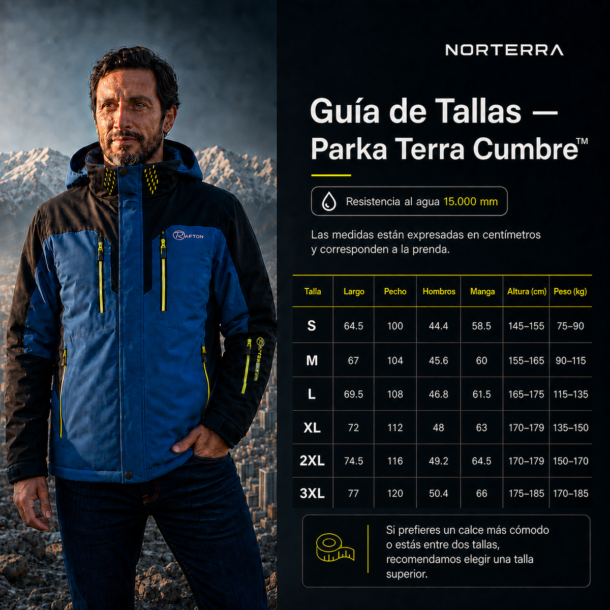 Parka Terra Cumbre™ Hombre | Temporada Invierno 2026