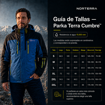 Parka Terra Cumbre™ Hombre | Temporada Invierno 2026