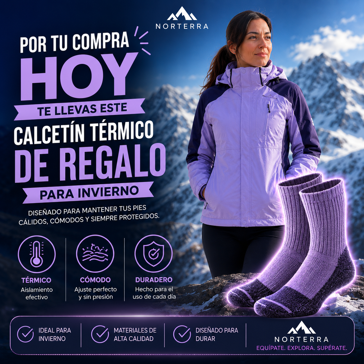 Aurora | Chaqueta 3 en 1 Impermeable para Mujer