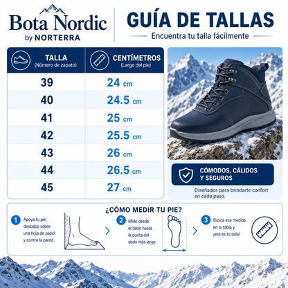 Bota Nordic Hombre + Pack 3 Calcetines Térmicos