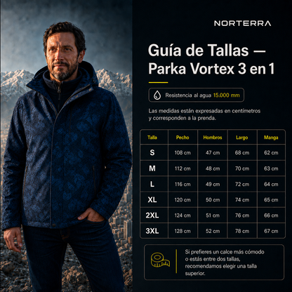 Parka Vortex™ Hombre | Temporada Invierno 2026