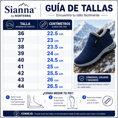 Sianna-Botines Impermeables Acolchados