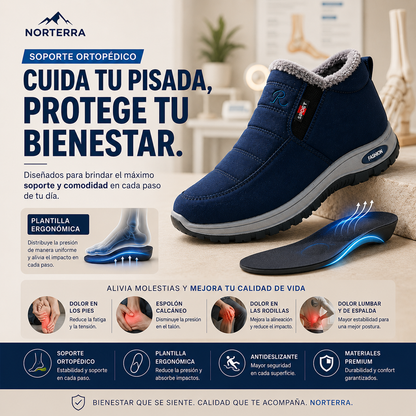 Botines Ortopédicos Impermeables con Forro Térmico