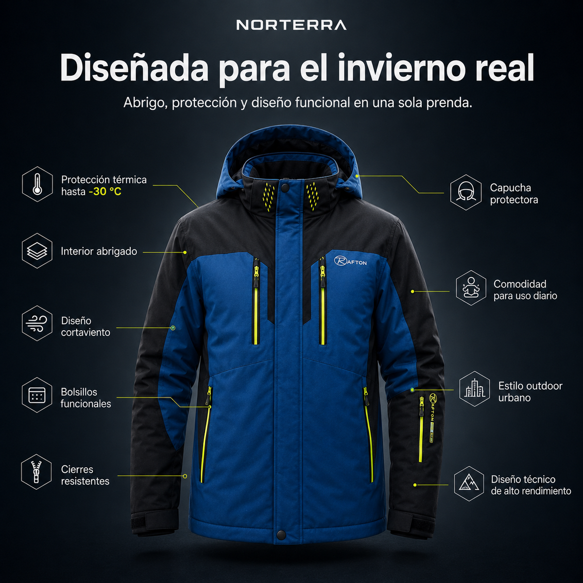 Parka Terra Cumbre™ Hombre | Temporada Invierno 2026